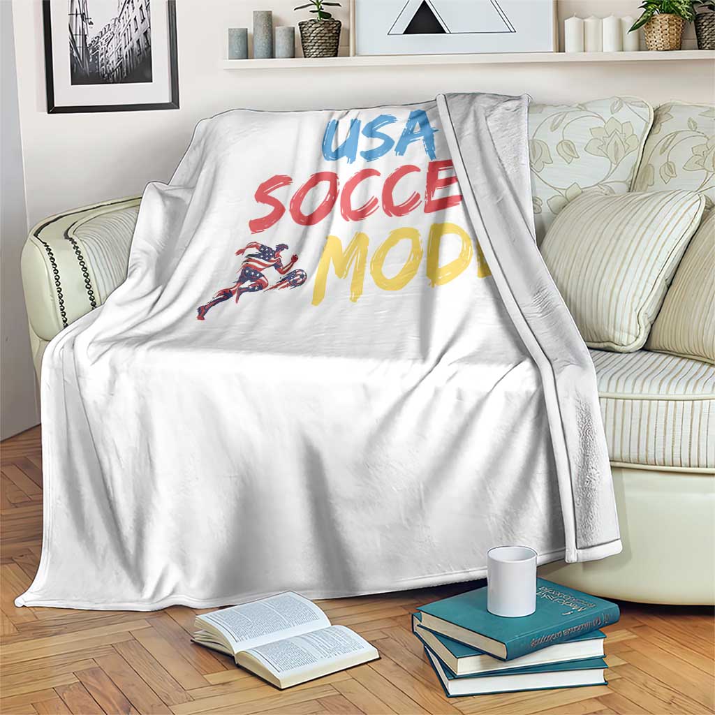 USA Soccer Mode Throw Blanket United States Team Pride TS12 Print Your Wear