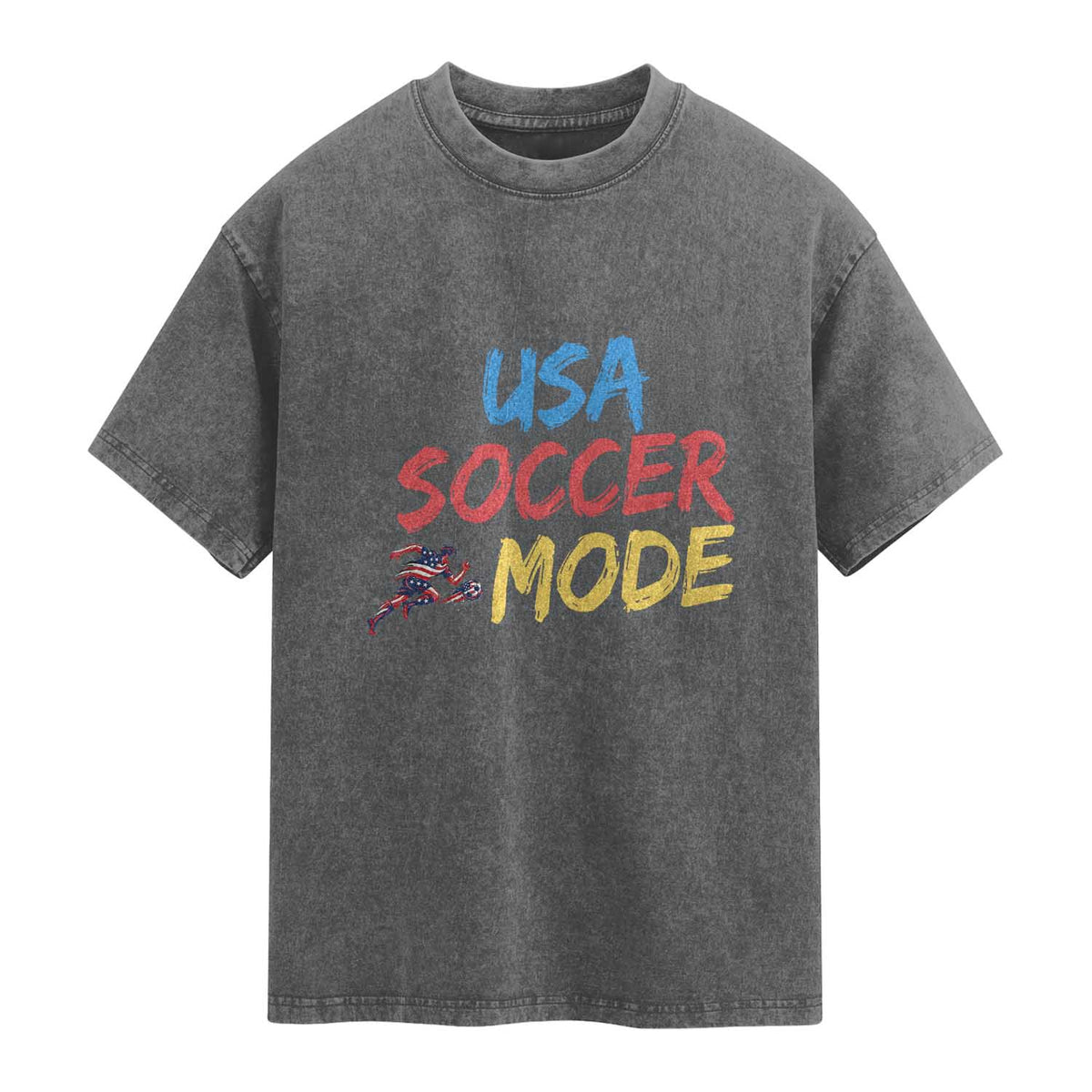 USA Soccer Mode Washed Cotton T-Shirt United States Team Pride