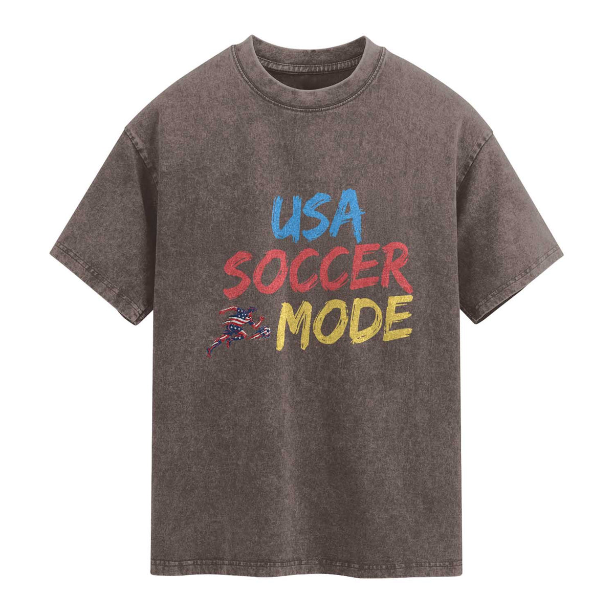 USA Soccer Mode Washed Cotton T-Shirt United States Team Pride