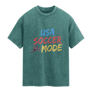 USA Soccer Mode Washed Cotton T-Shirt United States Team Pride