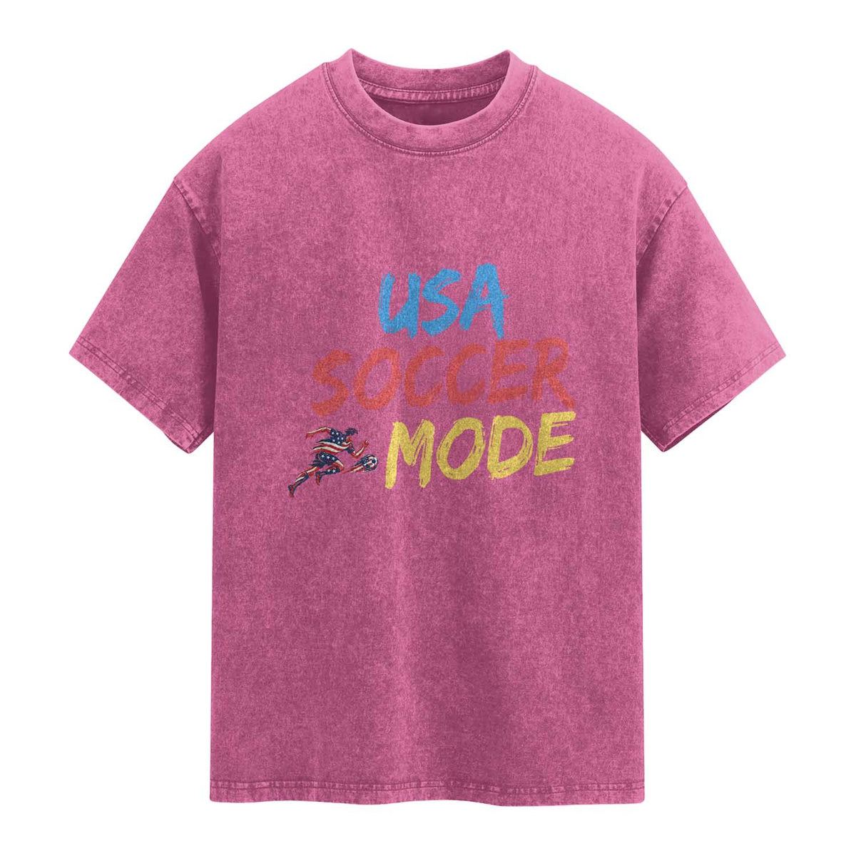 USA Soccer Mode Washed Cotton T-Shirt United States Team Pride