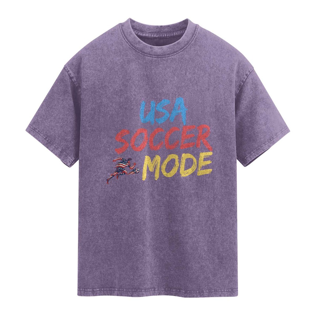 USA Soccer Mode Washed Cotton T-Shirt United States Team Pride