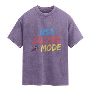 USA Soccer Mode Washed Cotton T-Shirt United States Team Pride