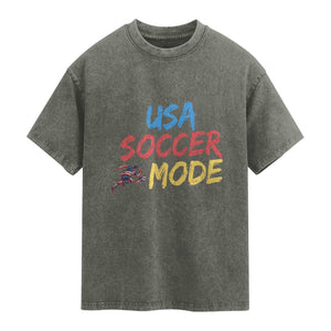 USA Soccer Mode Washed Cotton T-Shirt United States Team Pride