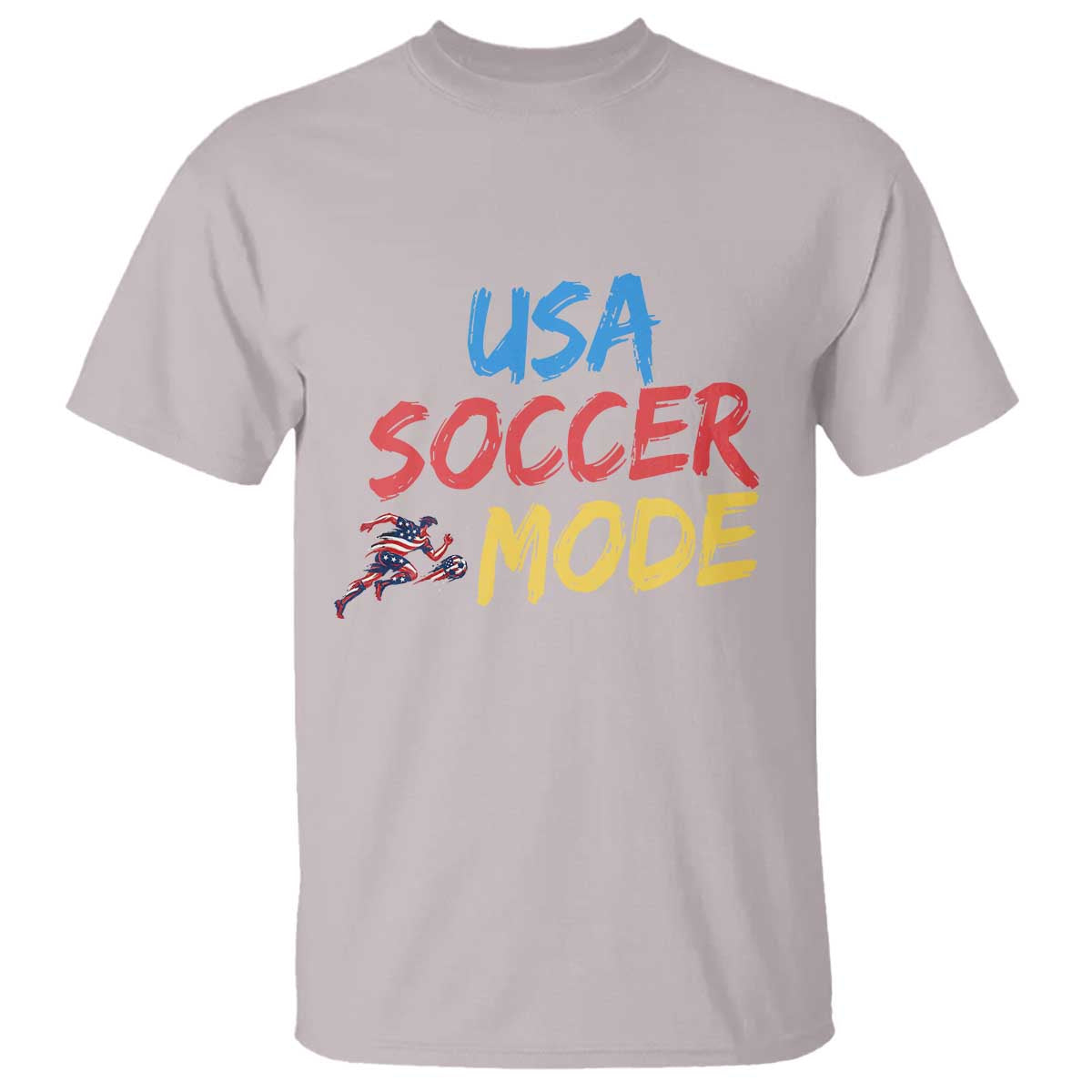 USA Soccer Mode T Shirt United States Team Pride TS12 Ice Gray Print Your Wear