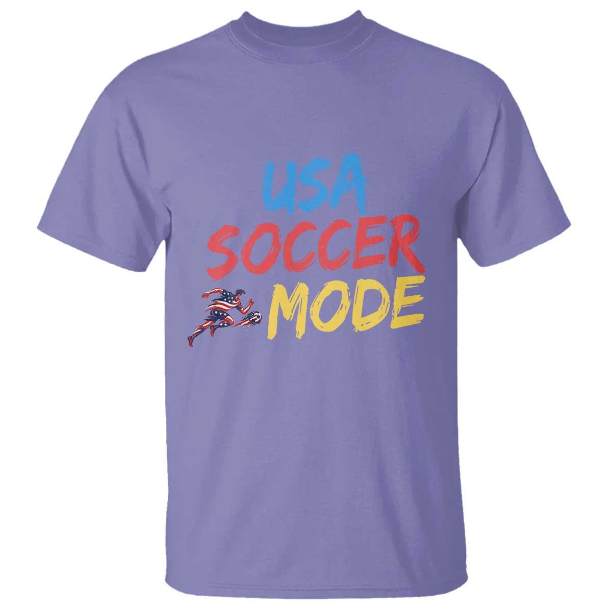 USA Soccer Mode T Shirt United States Team Pride TS12 Violet Print Your Wear