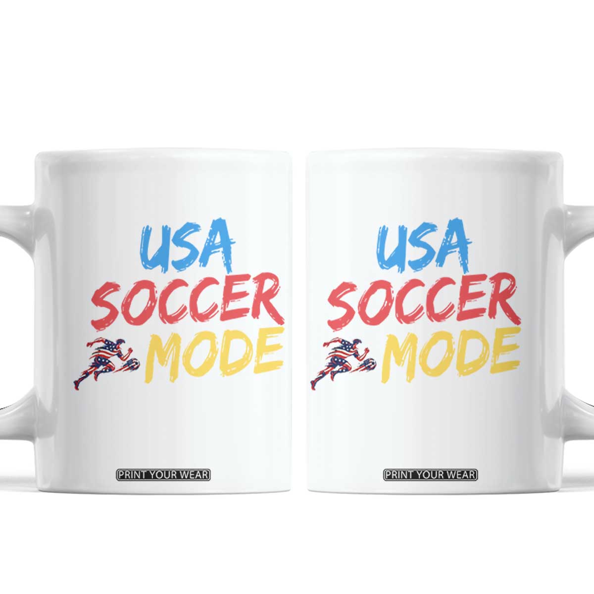 USA Soccer Mode Coffee Mug United States Team Pride TS12 White Print Your Wear