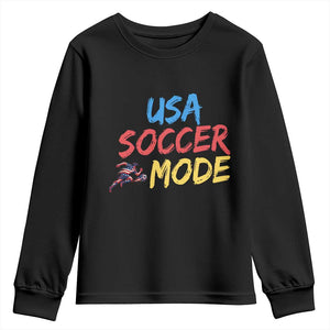 USA Soccer Mode Youth Sweatshirt United States Team Pride TS12 Black Print Your Wear
