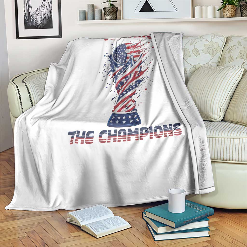 We Are Champions Throw Blanket USA Soccer Lover Gift TS12 Print Your Wear