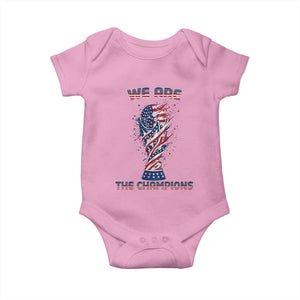 We Are Champions Baby Onesie USA Soccer Lover Gift TS12 Light Pink Print Your Wear