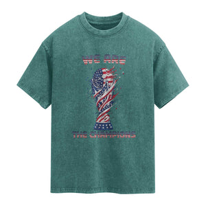 We Are Champions Washed Cotton T-Shirt USA Soccer Lover Gift