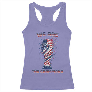 We Are Champions Racerback Tank Top USA Soccer Lover Gift TS12 Violet Print Your Wear