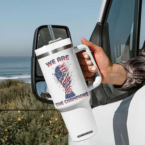 We Are Champions Tumbler With Handle USA Soccer Lover Gift TS12 Print Your Wear