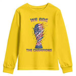 We Are Champions Youth Sweatshirt USA Soccer Lover Gift TS12 Daisy Print Your Wear