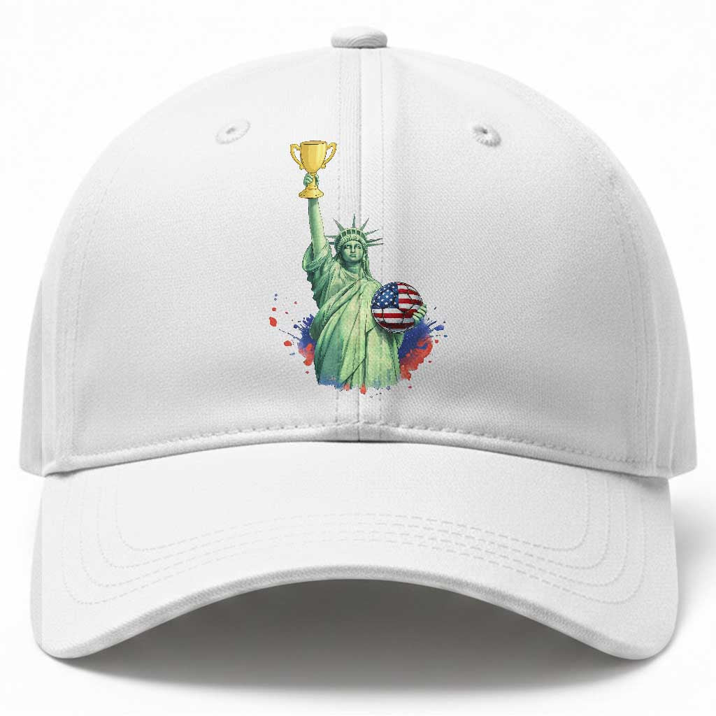 Statue Of Liberty Soccer Cup Baseball Cap USA Soccer Lover Gift TS12 Print Your Wear