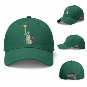 Statue Of Liberty Soccer Cup Baseball Cap USA Soccer Lover Gift TS12 Baseball Cap Universal Fit Irish Green Print Your Wear
