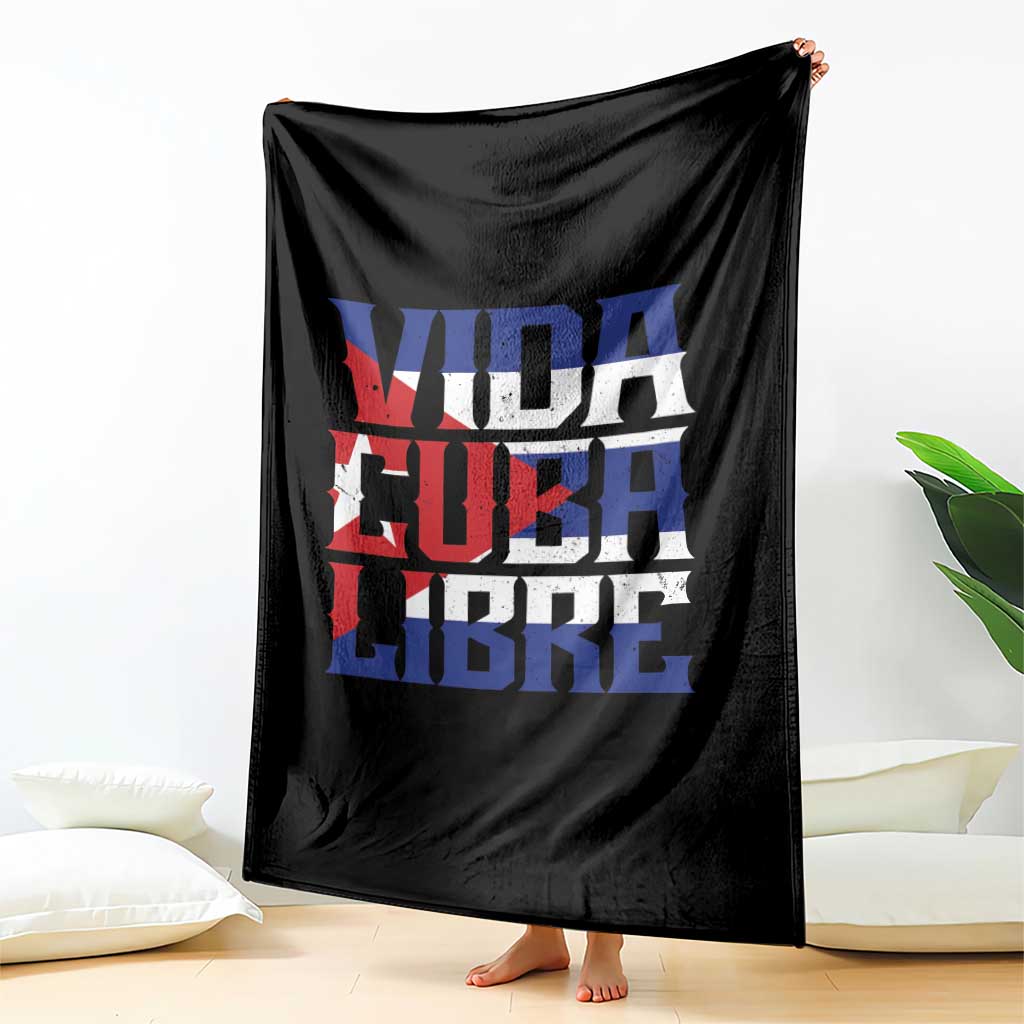 Viva Cuba Libre Throw Blanket Cuban Freedom Supporter TS12 Print Your Wear