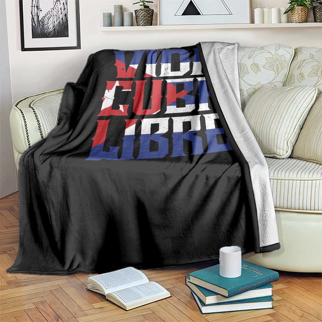 Viva Cuba Libre Throw Blanket Cuban Freedom Supporter TS12 Print Your Wear