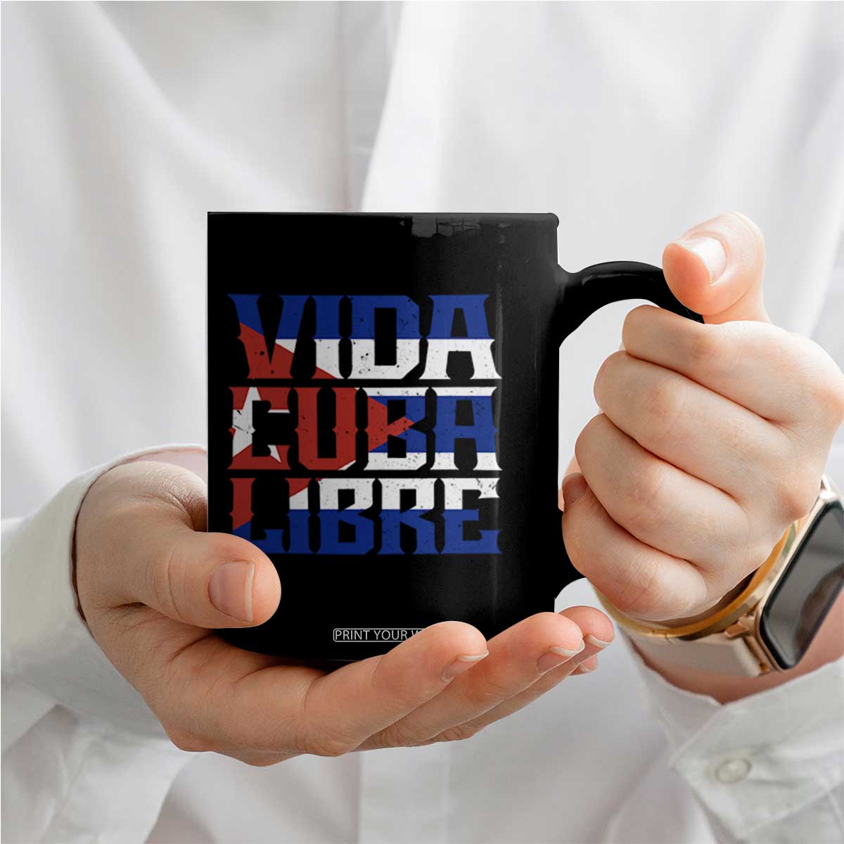 Viva Cuba Libre Coffee Mug Cuban Freedom Supporter TS12 Print Your Wear