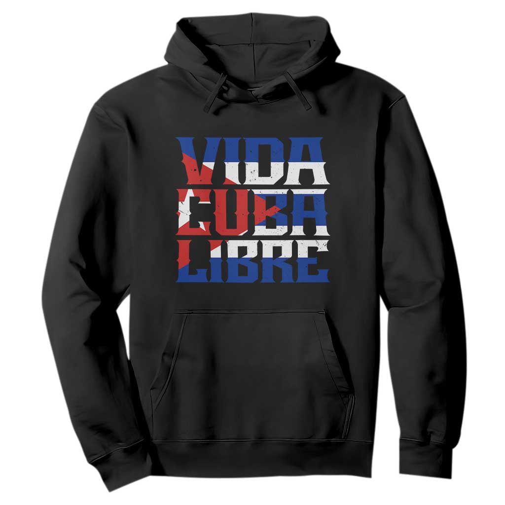 Viva Cuba Libre Hoodie Cuban Freedom Supporter TS12 Black Print Your Wear