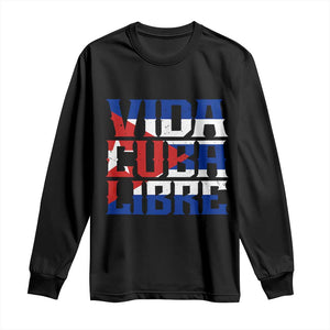 Viva Cuba Libre Long Sleeve Shirt Cuban Freedom Supporter TS12 Black Print Your Wear