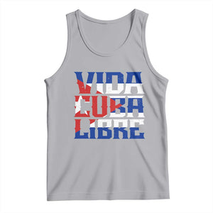 Viva Cuba Libre Tank Top Cuban Freedom Supporter TS12 Athletic Heather Print Your Wear