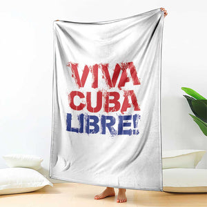 Viva Cuba Libre Throw Blanket SOS Cuba Stand With Freedom Movement TS12 Print Your Wear