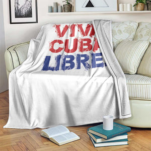 Viva Cuba Libre Throw Blanket SOS Cuba Stand With Freedom Movement TS12 Print Your Wear