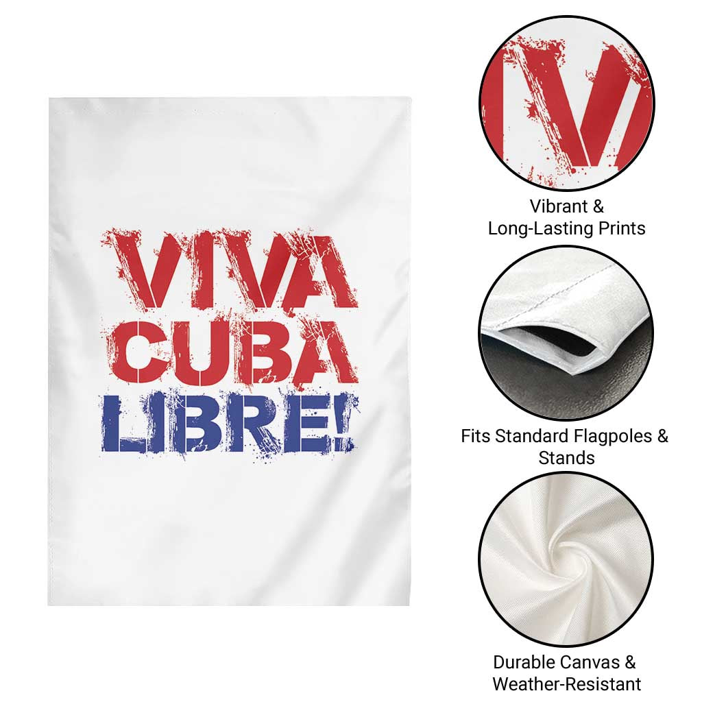 Viva Cuba Libre Garden Flag SOS Cuba Stand With Freedom Movement TS12 Print Your Wear