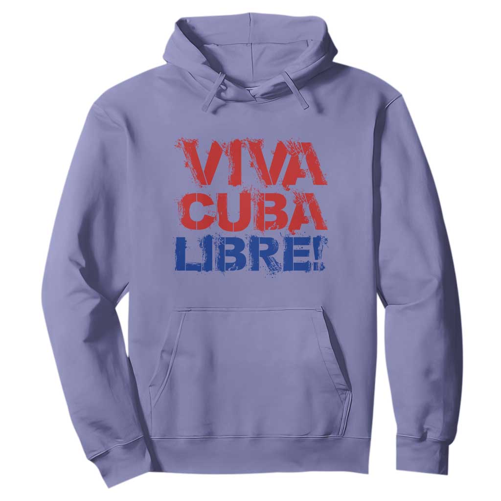 Viva Cuba Libre Hoodie SOS Cuba Stand With Freedom Movement TS12 Violet Print Your Wear