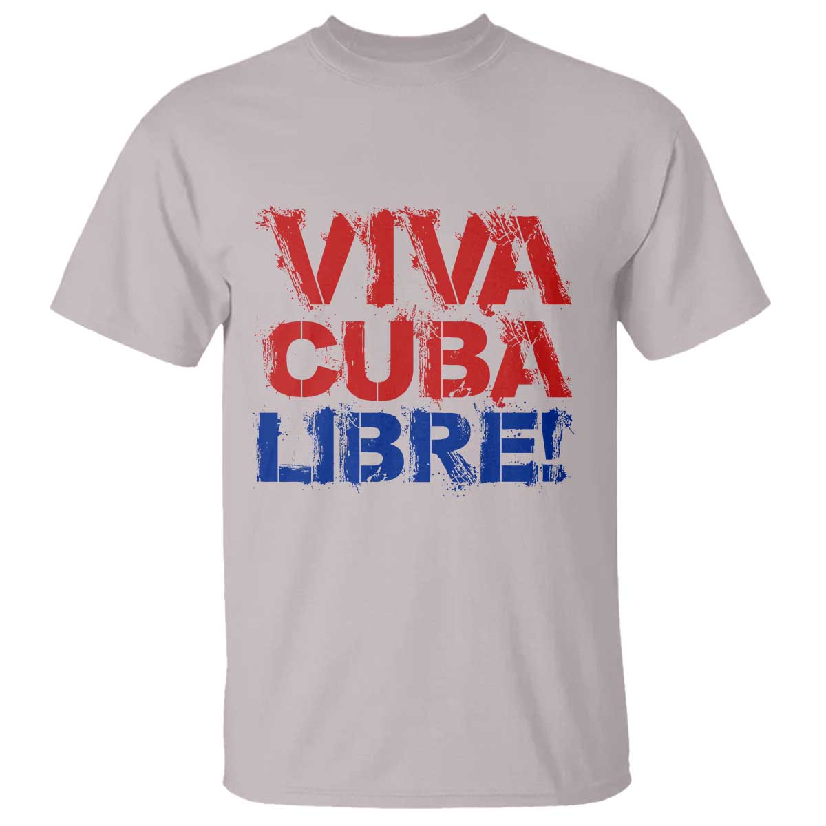 Viva Cuba Libre T Shirt SOS Cuba Stand With Freedom Movement TS12 Ice Gray Print Your Wear