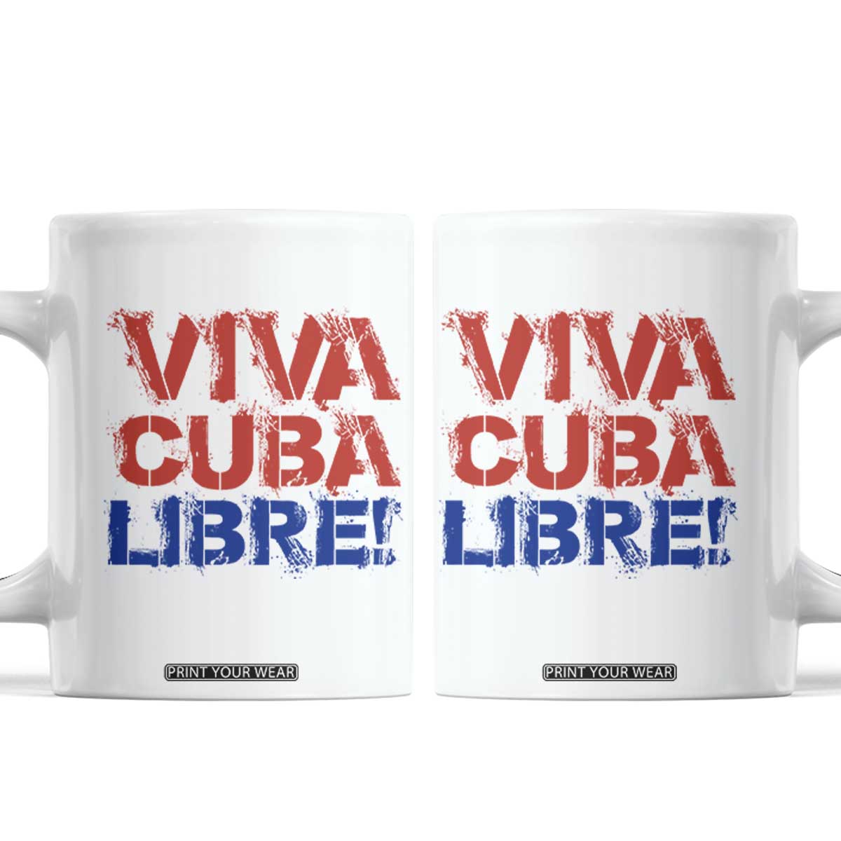 Viva Cuba Libre Coffee Mug SOS Cuba Stand With Freedom Movement TS12 White Print Your Wear