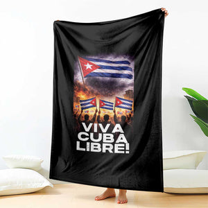 Viva Cuba Libre Throw Blanket Cuban Freedom Protest TS12 Print Your Wear