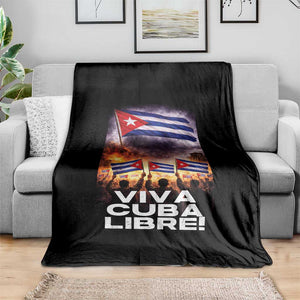 Viva Cuba Libre Throw Blanket Cuban Freedom Protest TS12 Print Your Wear