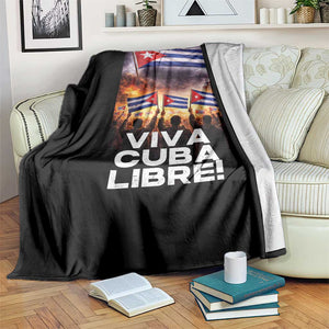 Viva Cuba Libre Throw Blanket Cuban Freedom Protest TS12 Print Your Wear