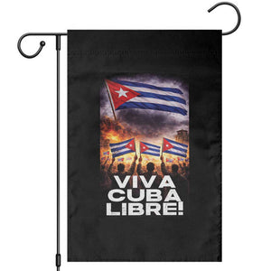 Viva Cuba Libre Garden Flag Cuban Freedom Protest TS12 Black Print Your Wear