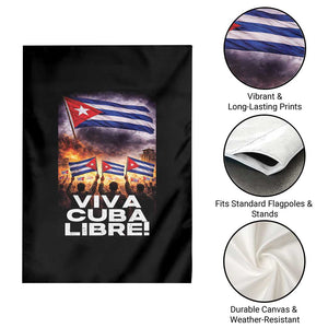 Viva Cuba Libre Garden Flag Cuban Freedom Protest TS12 Print Your Wear
