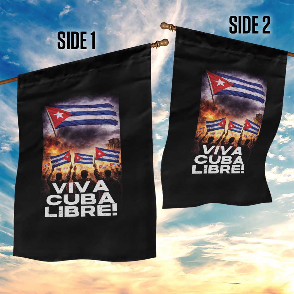 Viva Cuba Libre Garden Flag Cuban Freedom Protest TS12 Print Your Wear