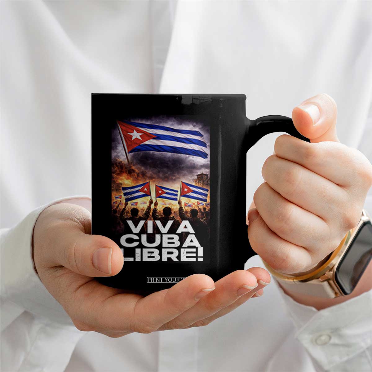 Viva Cuba Libre Coffee Mug Cuban Freedom Protest TS12 Print Your Wear