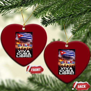 Viva Cuba Libre Ceramic Ornament Cuban Freedom Protest TS12 Print Your Wear