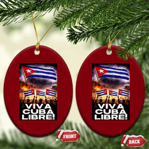 Viva Cuba Libre Ceramic Ornament Cuban Freedom Protest TS12 Print Your Wear