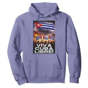 Viva Cuba Libre Hoodie Cuban Freedom Protest TS12 Violet Print Your Wear