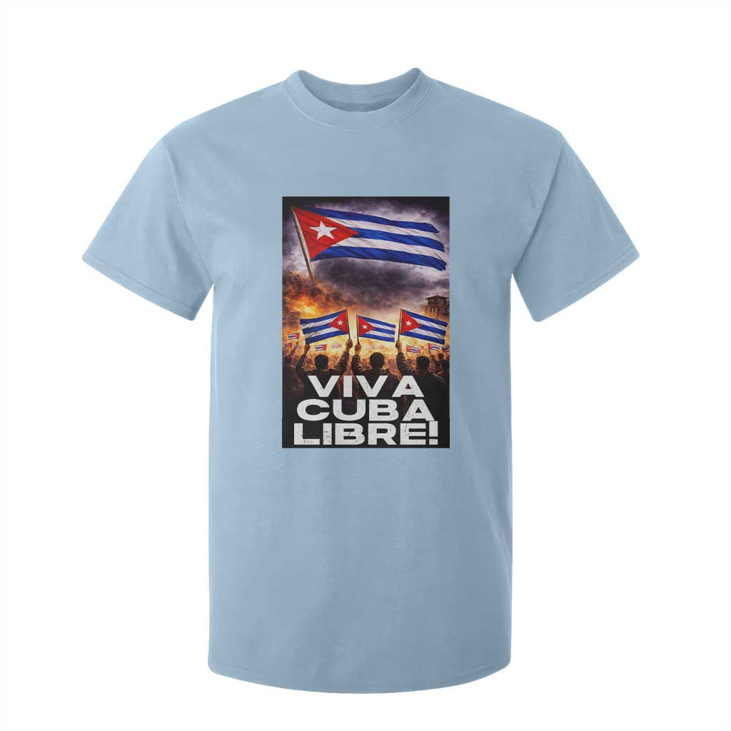 Viva Cuba Libre T Shirt For Kid Cuban Freedom Protest TS12 Light Blue Print Your Wear