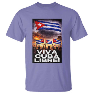 Viva Cuba Libre T Shirt Cuban Freedom Protest TS12 Violet Print Your Wear