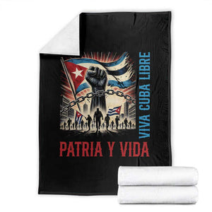 Cuban American Pride Throw Blanket Viva Cuba Libre Supporter TS12 Black Print Your Wear
