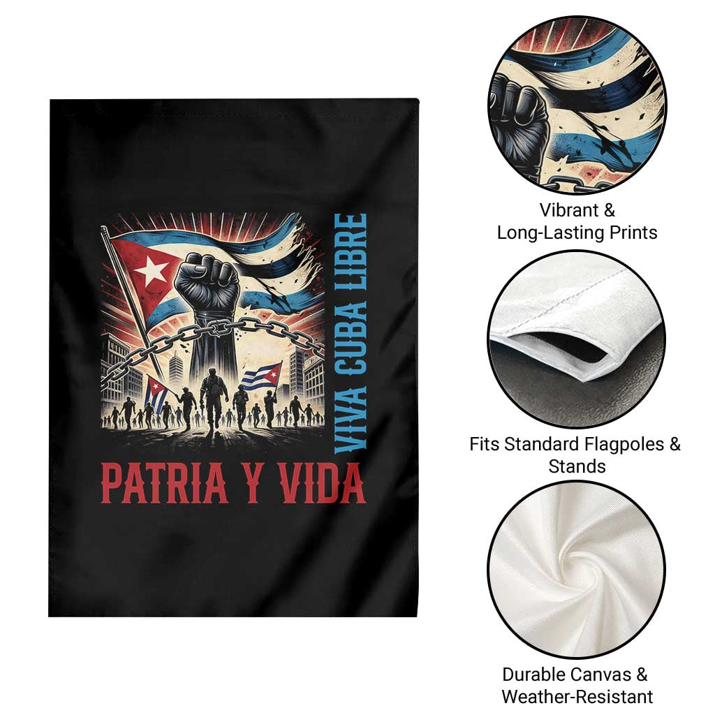 Cuban American Pride Garden Flag Viva Cuba Libre Supporter TS12 Print Your Wear
