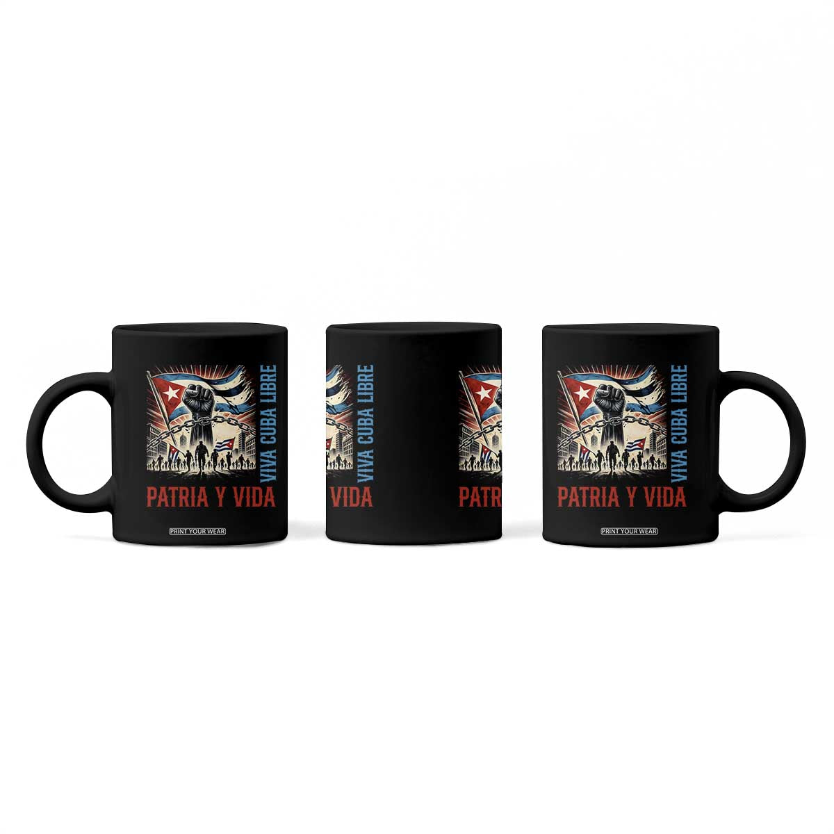Cuban American Pride Coffee Mug Viva Cuba Libre Supporter TS12 Print Your Wear