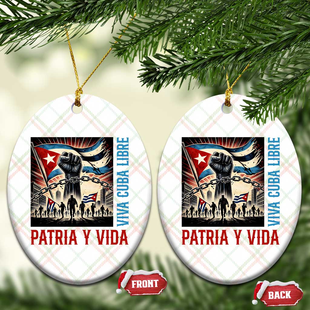 Cuban American Pride Ceramic Ornament Viva Cuba Libre Supporter TS12 Print Your Wear