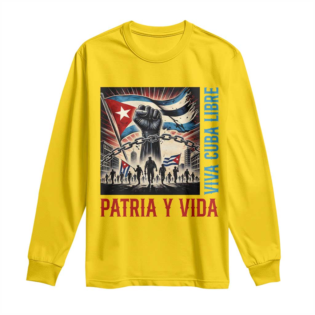 Cuban American Pride Long Sleeve Shirt Viva Cuba Libre Supporter TS12 Daisy Print Your Wear