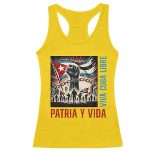 Cuban American Pride Racerback Tank Top Viva Cuba Libre Supporter TS12 Daisy Print Your Wear
